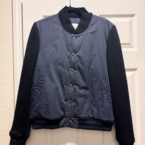 Balmain Navy and Black Bomber Jacket